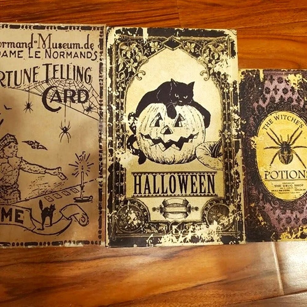 Set of 3 Halloween Book Boxes